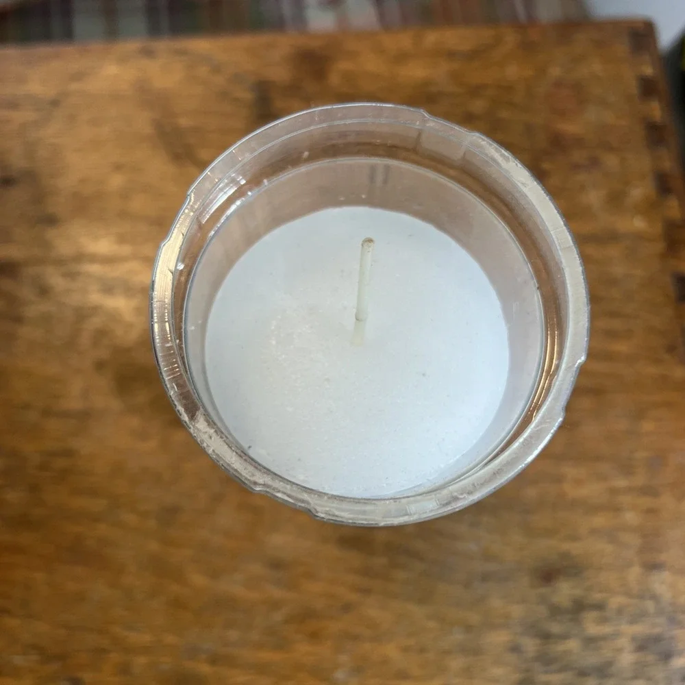 Emkay 7 Day Prayerlights Sanctuary Light Candle Muench-Kreuzer White NOS USA